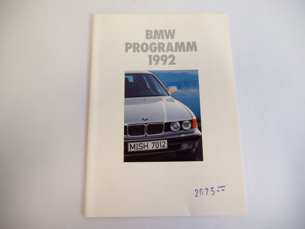 BMW 3er 5er 7er 8er Reihe PKW K1100LT Motorrad Produktprogramm Prospekt 1992