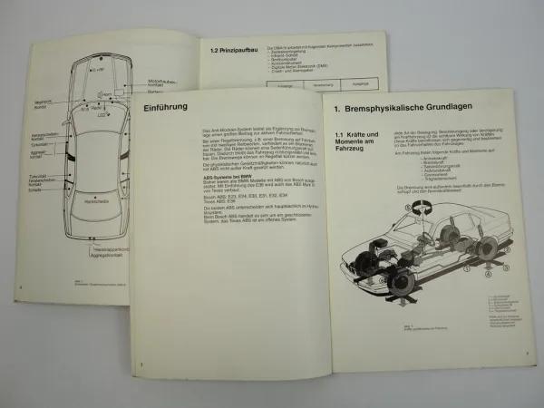 BMW 3er E36 Anti-Blockier-System Diebstahlwarnanlage DWA Kundendienstschule 1990