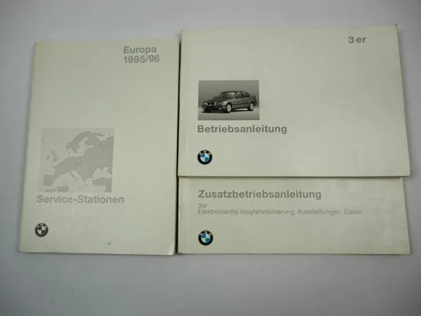 BMW 3er E36 Coupe Cabrio touring 316i - 325 tds Betriebsanleitung Bedienungsanleitung Bordbuch 1995