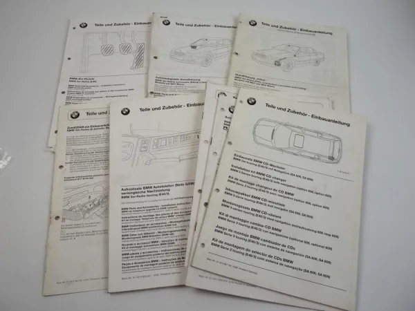 BMW 3er E46 E46/4 E46/2 Coupe 10x Einbauanleitung Zubehör Nachrüstung