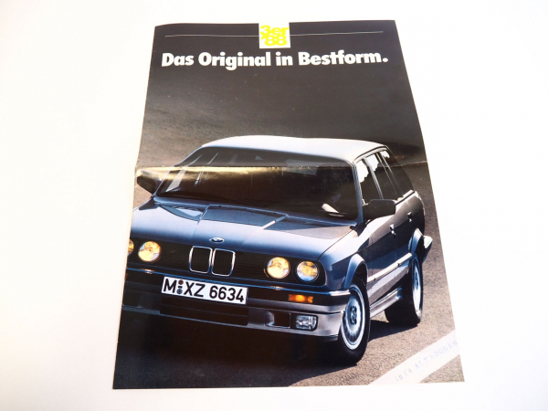 BMW 3er Reihe E30 auch M3 Technische Daten Prospekt 1988