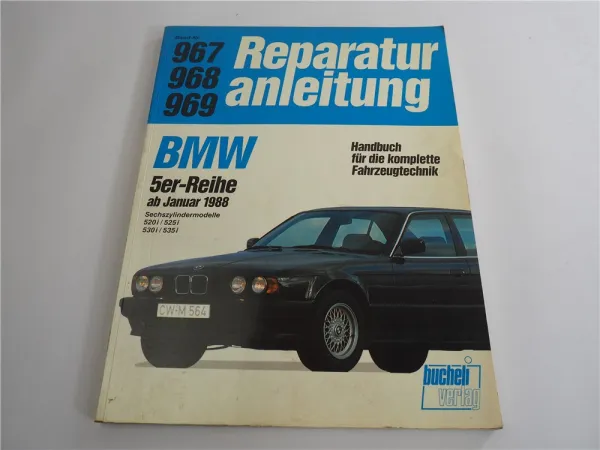 BMW 520i 525i 530i 535i ab 1988 Reparaturanleitung E28 Werkstatthandbuch