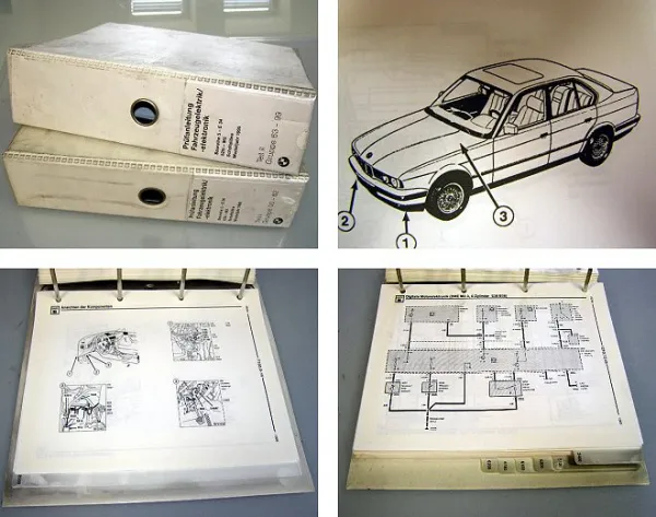 BMW 5er 525i 530i 540i M5 touring E34 1995 Werkstatthandbuch Schaltpläne Elektri