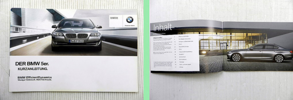 BMW 5er F10 Bedienung Kurzanleitung 2012