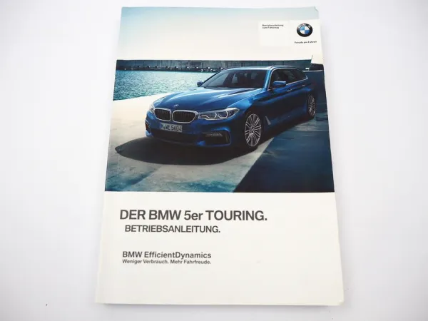 BMW 5er touring G31 Betriebsanleitung Bedienung 2/2017 Bordbuch deutsch