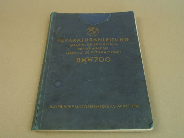 BMW 700 Werkstatthandbuch Reparaturanleitung Repair Manual 1960