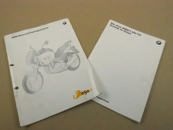 BMW F650 CS Scarver Technik im Detail und Training 2001 Werkstatthandbuch