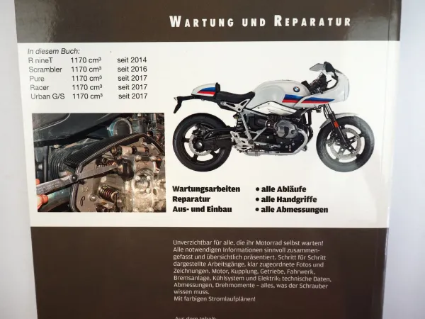 BMW R nineT Scrambler Pure Racer Urban G S Reparaturanleitung Schrauberbuch