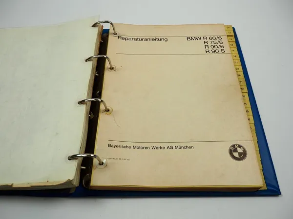 BMW R60/6 R75/6 R90/6 R90S Reparaturanleitung Werkstatthandbuch 1972