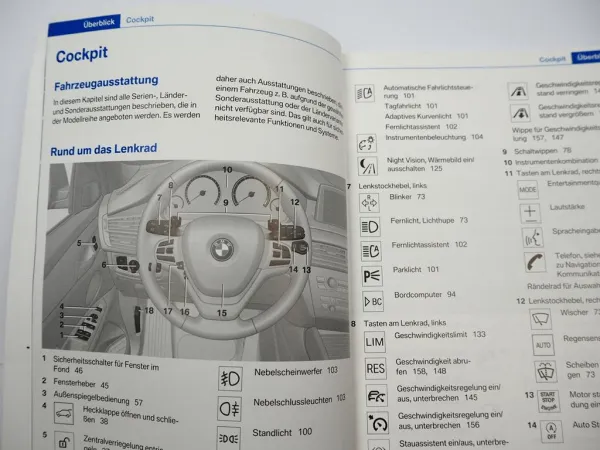 BMW X6 Betriebsanleitung Bedienung 10/2014 Bordbuch Deutsch