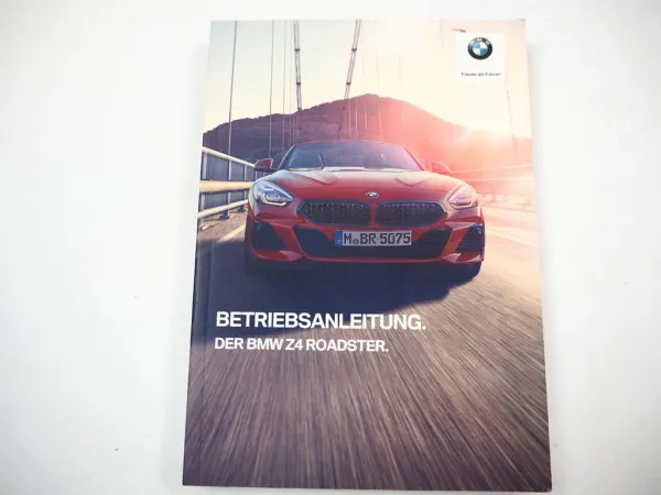 BMW Z4 Roadster G29 Betriebsanleitung Bedienungsanleitung 2020