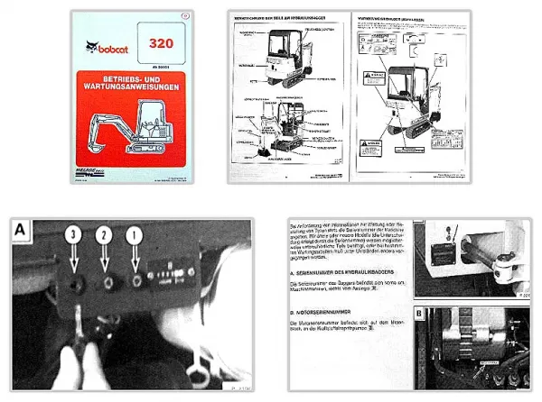 Bobcat 320 Hydraulikbagger Betriebsanleitung & Wartung