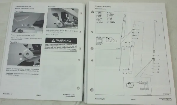 Bobcat S220 Loader Service Manual Revision ca 2003/04 with schematics