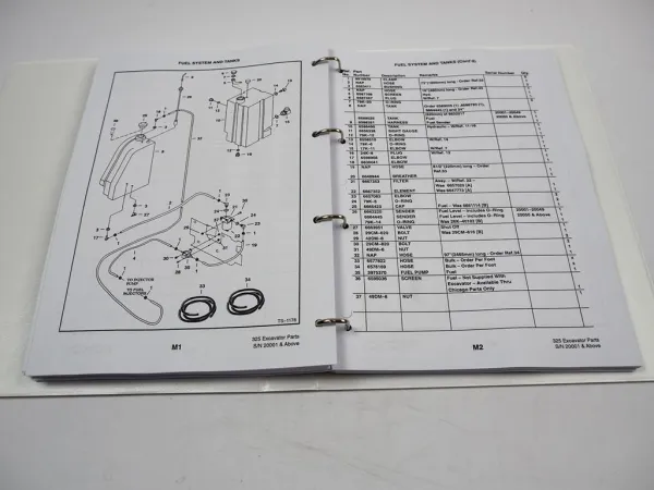 Bobcat X325 Excavator Parts Manual Ersatzteilkatalog