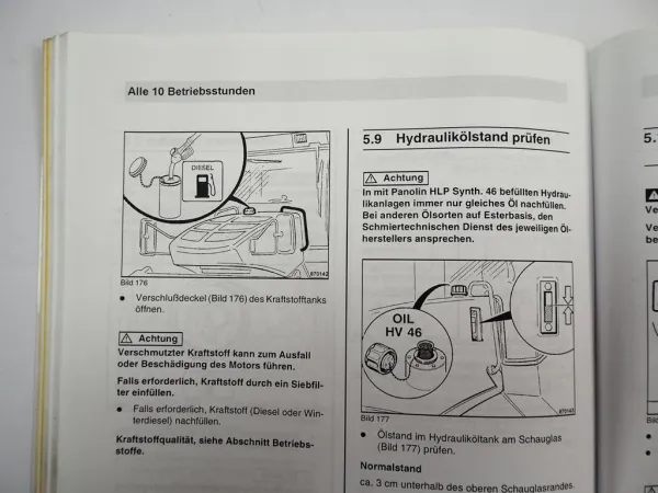 Bomag BW 170 174 AD-AM AC-AM Tandem Vibrationswalze Betriebsanleitung Wartung