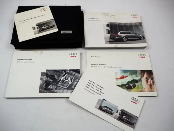 Bordmappe Audi A6 Avant C6 4F Betriebsanleitung & MMI Infotainment 9/2008 DE