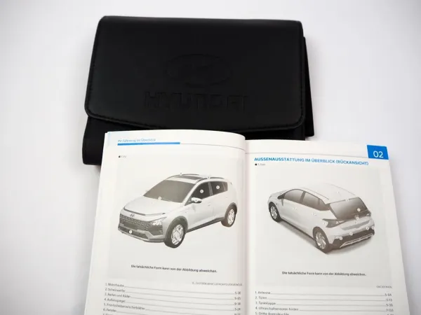 Bordmappe Hyundai i20 Bayon BC3 Betriebsanleitung 2025 Handbuch Bordbuch Deutsch