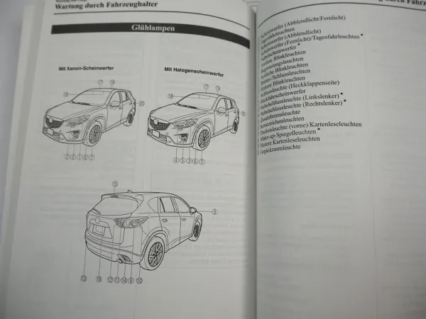 Bordmappe Mazda CX-5 KE Betriebsanleitung ab 2011 Handbuch Bordbuch Deutsch