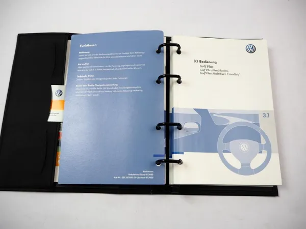 Bordmappe VW Golf Plus 6 & Cross Golf Betriebsanleitung Bedienung 5/2008 Deutsch