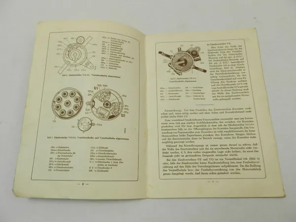 Bosch Batteriezündung für Motorwagen Lichtbatteriezünder Betriebsanleitung 1936