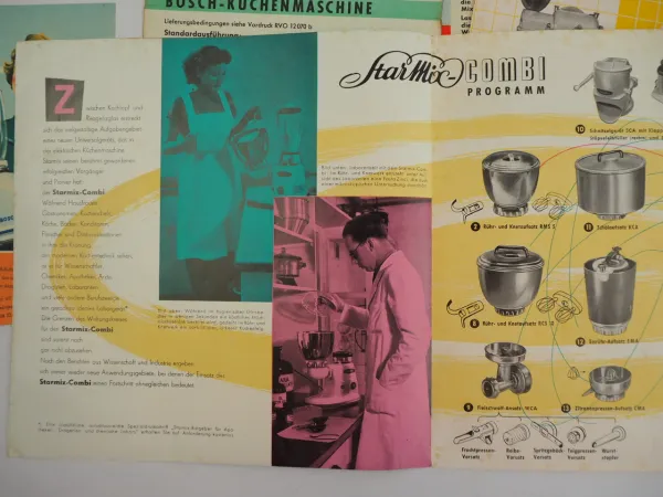 Bosch Juwel Starmix Bauknecht Küchenmaschine Mixer Prospekte Reklame