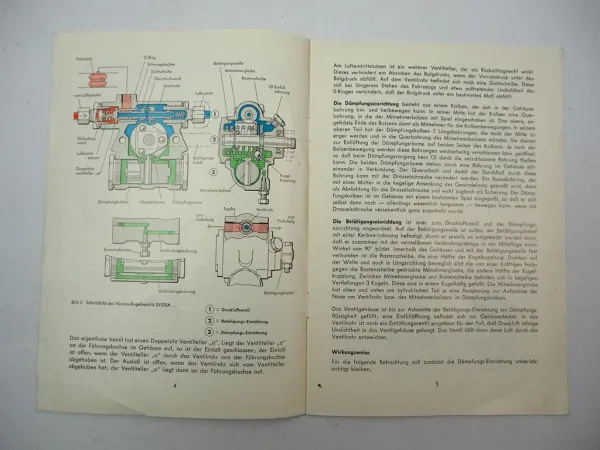 Bosch Niveau Regelventile LKW Omnibus 1962 Handbuch Wirkungsweise Einbau