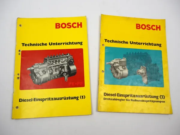 Bosch Technische Unterrichtung Diesel Einspritzausrüstung Teil 1 + 2 1973/75