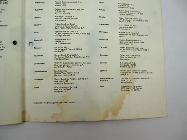 Bosch Technische Unterrichtung Drehstromgeneratoren für Kraftfahrzeuge 1970