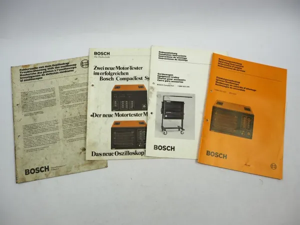 Bosch Zündungsoszilloskop MOT400 Gerätewagen Betriebsanleitung Bedienung 1981/84