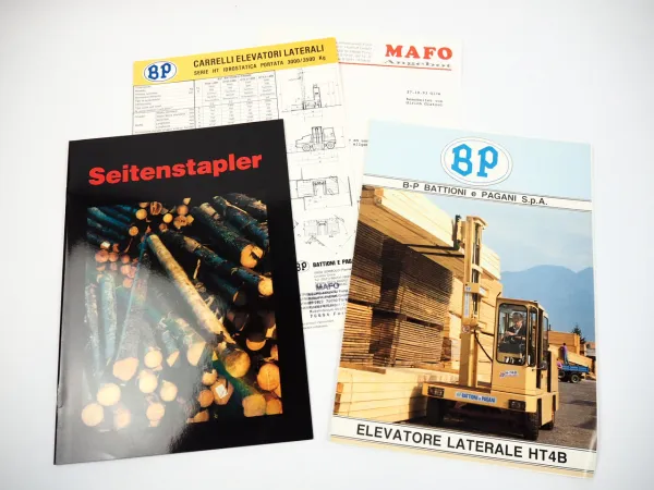 BP Battioni e Pagani HT Seitenstapler 3x Prospekt ca. 1993