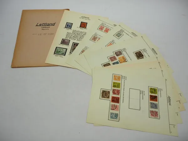 Briefmarken mit Falz Lettland Latvija Republik 1920/30er Jahre