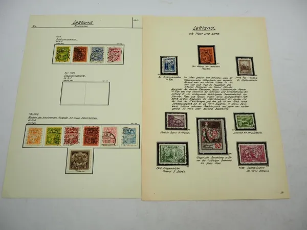 Briefmarken mit Falz Lettland Latvija Republik 1920/30er Jahre
