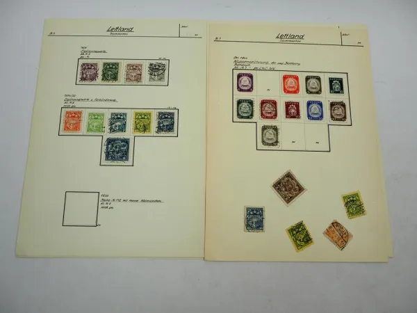 Briefmarken mit Falz Lettland Latvija Republik 1920/30er Jahre