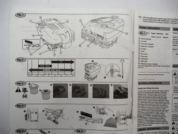 Briggs & Stratton 120000 Intek Edge Pro 825 850 875 Motor Betriebsanleitung 2007