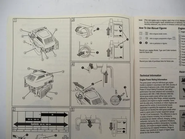 Briggs & Stratton 120000 Quantum 600 625 650 675 Betriebsanleitung Operating 06