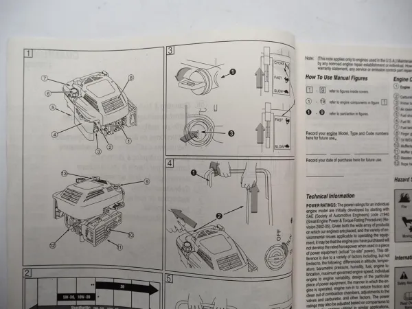 Briggs & Stratton 120000 Quantum Motor Betriebsanleitung Operating 08/2005