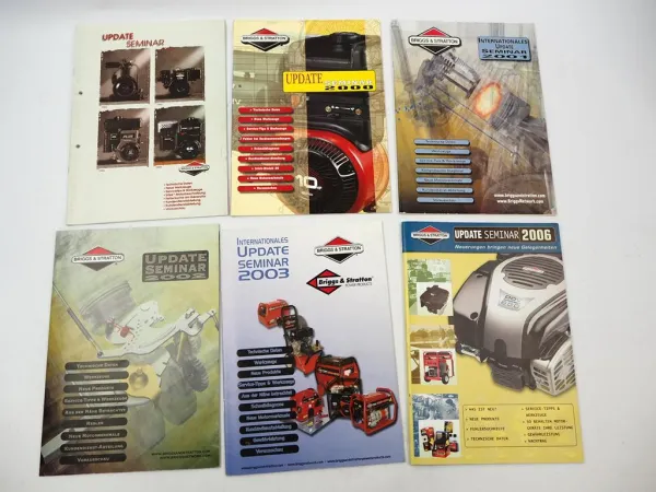 Briggs & Stratton 6x Zeitschrift Update Seminar mit Neuerungen 1999 - 2006
