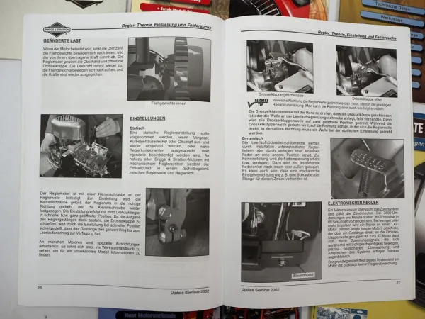 Briggs & Stratton 6x Zeitschrift Update Seminar mit Neuerungen 1999 - 2006