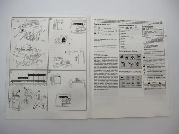 Briggs & Stratton 90000 100000 Classic Sprint Quattro Motor Betriebsanleitung 05