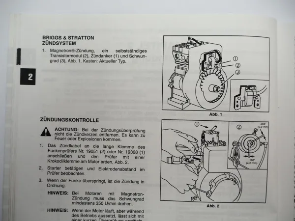 Briggs & Stratton Einzylinder Seitenventil Motor ab 1981 Werkstatthandbuch