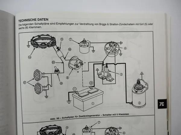 Briggs & Stratton Einzylinder Seitenventil Motor ab 1981 Werkstatthandbuch