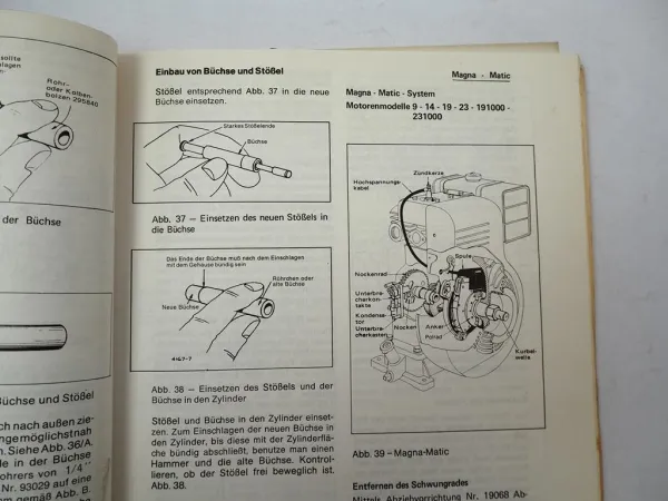 Briggs & Stratton Motoren Werkstatthandbuch Reparaturhandbuch 1971