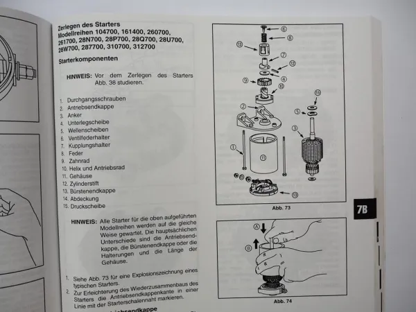 Briggs & Stratton Viertakt Einzylinder OHV Motoren Werkstatthandbuch 2002