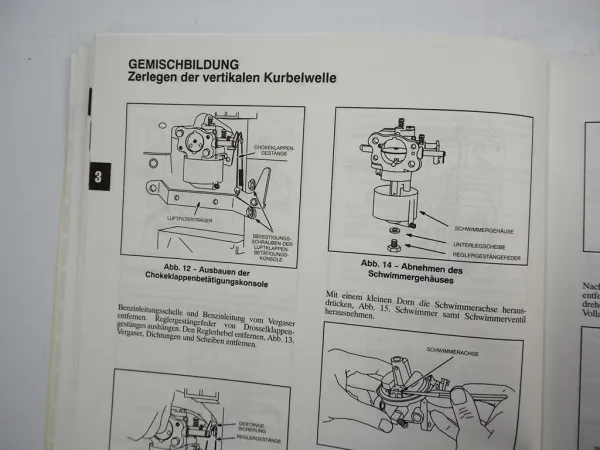Briggs & Stratton Viertakt Zweizylinder OHV Motoren Werkstatthandbuch 1993
