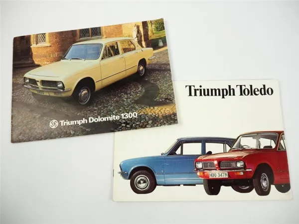 British Leyland Cars Triumph Toledo Dolomite 1300 2x Prospekt Brochure 1975/76