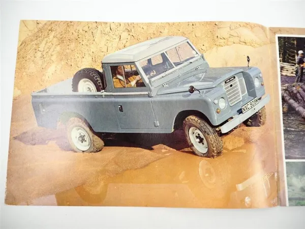 British Leyland Land Rover Serie III 109 Wheelbase Long Prospekt Brochure 1974