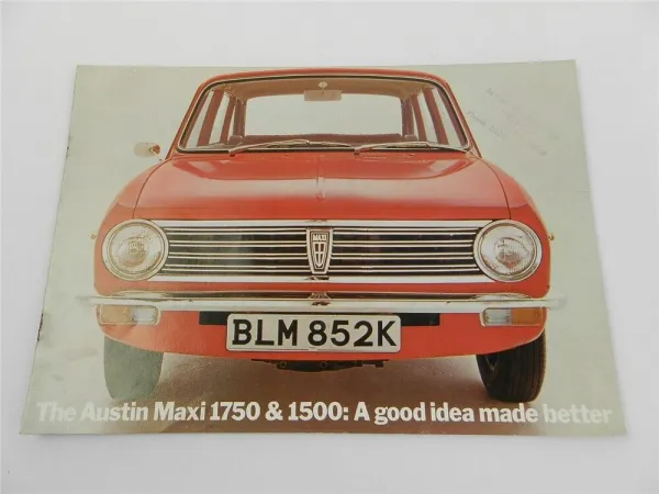 British Leyland UK Cars Austin Maxi 1500 1750 Prospekt Brochure 1971