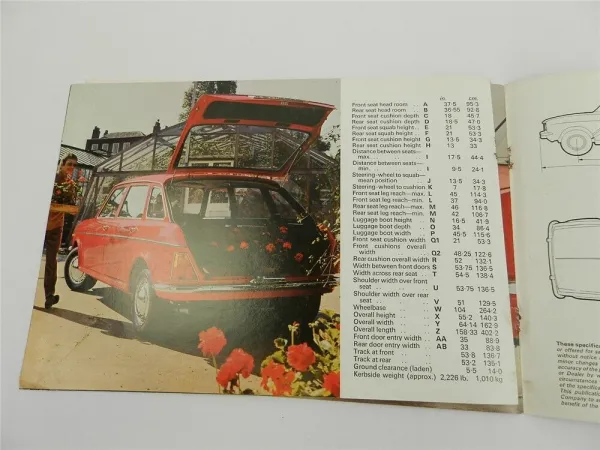 British Leyland UK Cars Austin Maxi 1500 1750 Prospekt Brochure 1971
