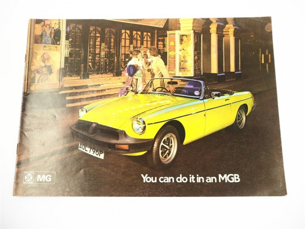 British Leyland UK Cars Austin Morris MG MGB Prospekt Brochure 1975