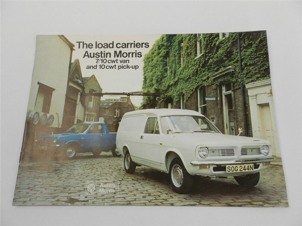 British Leyland UK Cars Austin Morris Van Pickup Prospekt Brochure 1975
